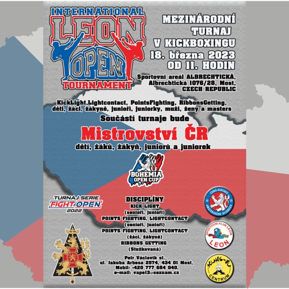 INTERNATIONAL LEON OPEN 2023 - MEZINÁRODNÍ TURNAJ V KICKBOXU