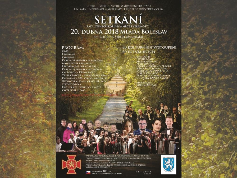 SETKÁNÍ ŘÁDU STRÁŽCŮ KORUNY A MEČE S VEŘEJNOSTÍ 2018